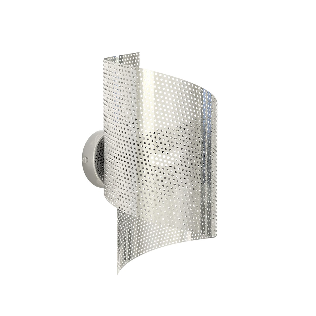 Spiral 30cm Chrom wandlampe Von Emibig Lighting - Perfekt zur Beleuchtung von Treppen, Fluren und Dielen, aber auch als stimmungsvolle Zusatzbeleuchtung im Wohn- oder Schlafzimmer.