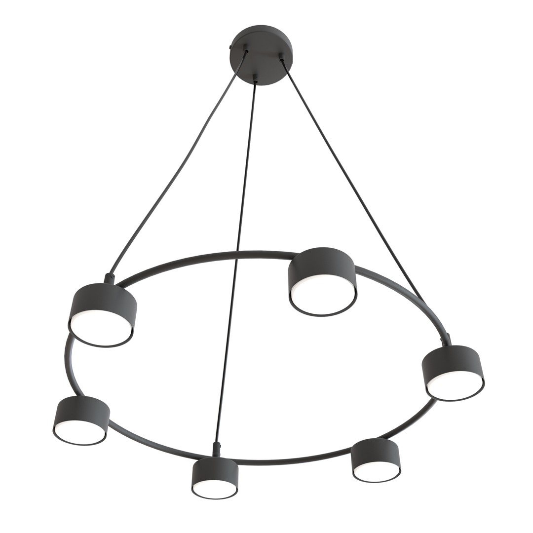 Starlit Ø64 Schwarz hängelampe Von Emibig Lighting - Eine minimalistische Pendelleuchte mit modernem Design, die durch ihre elegante Kreisform besticht.