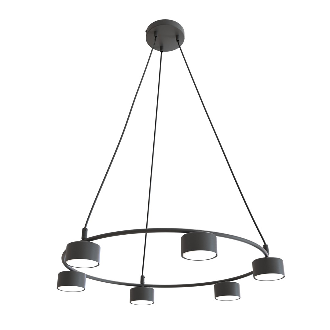Starlit Ø64 Schwarz hängelampe Von Emibig Lighting - Eine minimalistische Pendelleuchte mit modernem Design, die durch ihre elegante Kreisform besticht.
