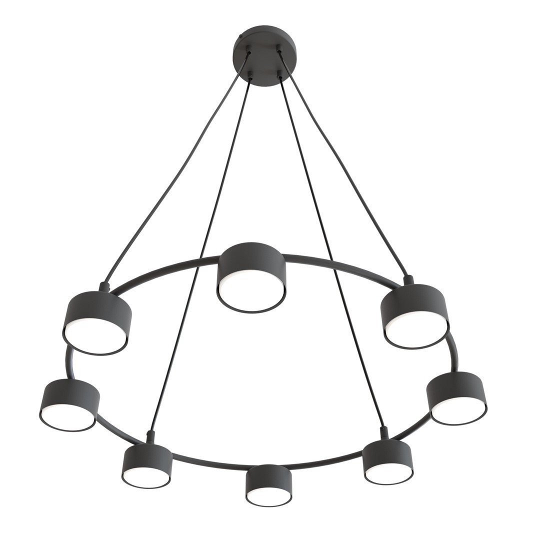 Starlit Ø64 Schwarz hängelampe Von Emibig Lighting - Eine minimalistische Pendelleuchte mit modernem Design, die durch ihre elegante Kreisform besticht.
