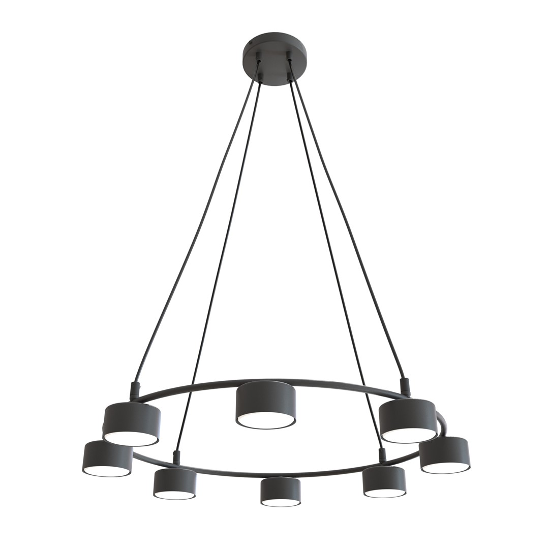 Starlit Ø64 Schwarz hängelampe Von Emibig Lighting - Eine minimalistische Pendelleuchte mit modernem Design, die durch ihre elegante Kreisform besticht.