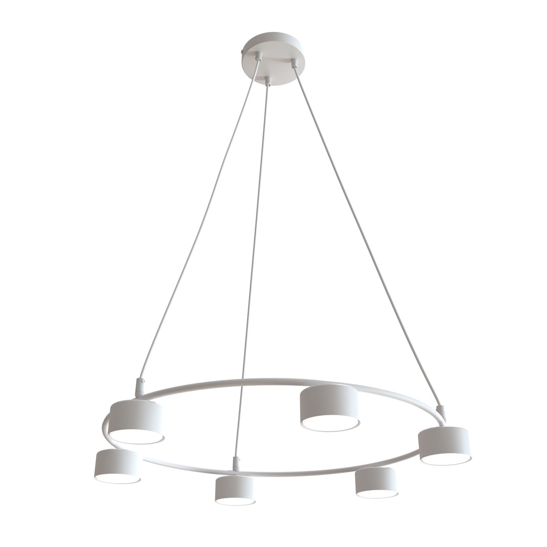 Starlit Ø64 Weiß hängelampe Von Emibig Lighting - Eine minimalistische Pendelleuchte mit modernem Design, die durch ihre elegante Kreisform besticht.
