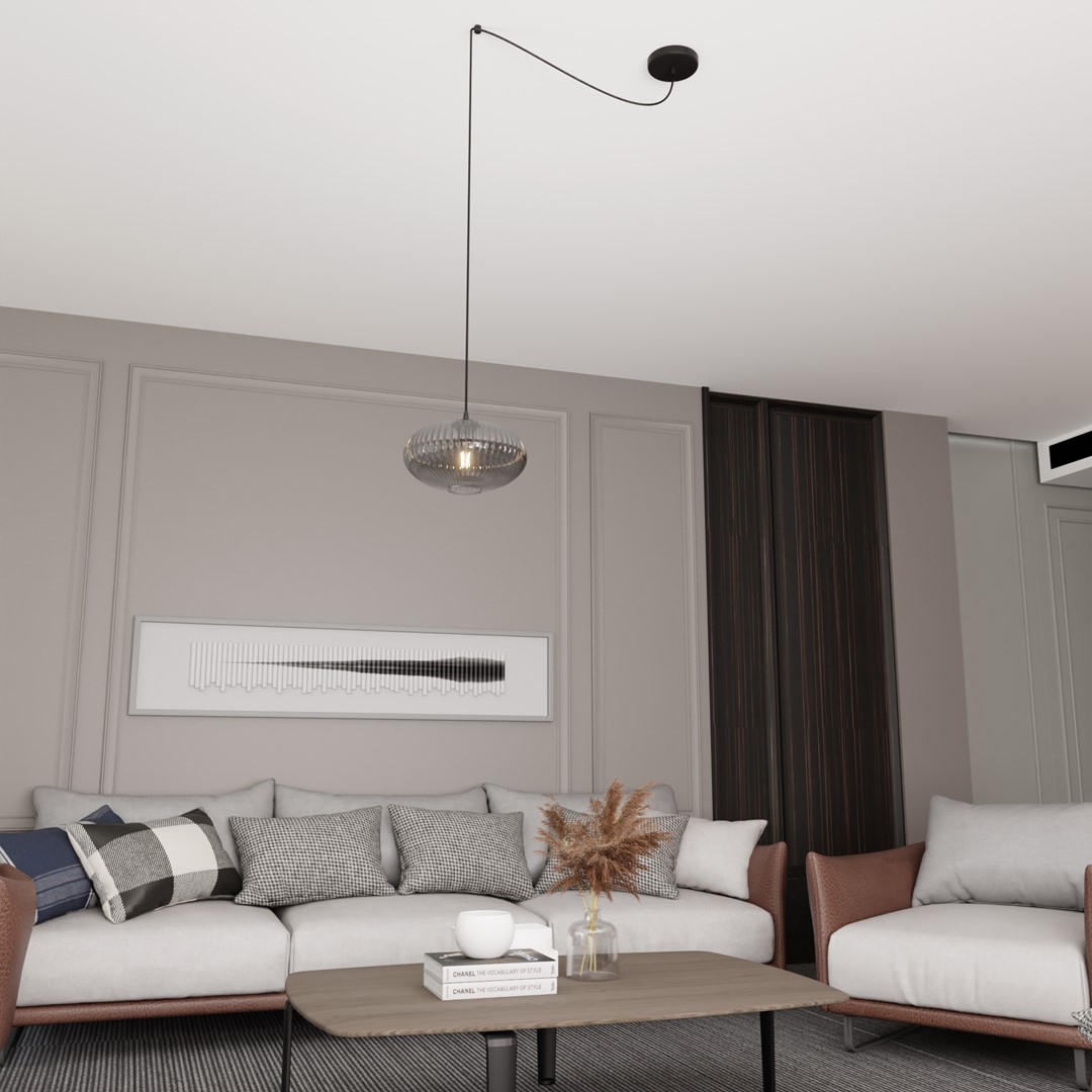 Origo Ø30 Rauchfarben hängelampe Von Emibig Lighting - Origo passt perfekt in Umgebungen wie Wohnzimmer oder Restaurants und ist eine ideale Kombination aus &Auml;sthetik und Qualit&auml;t.