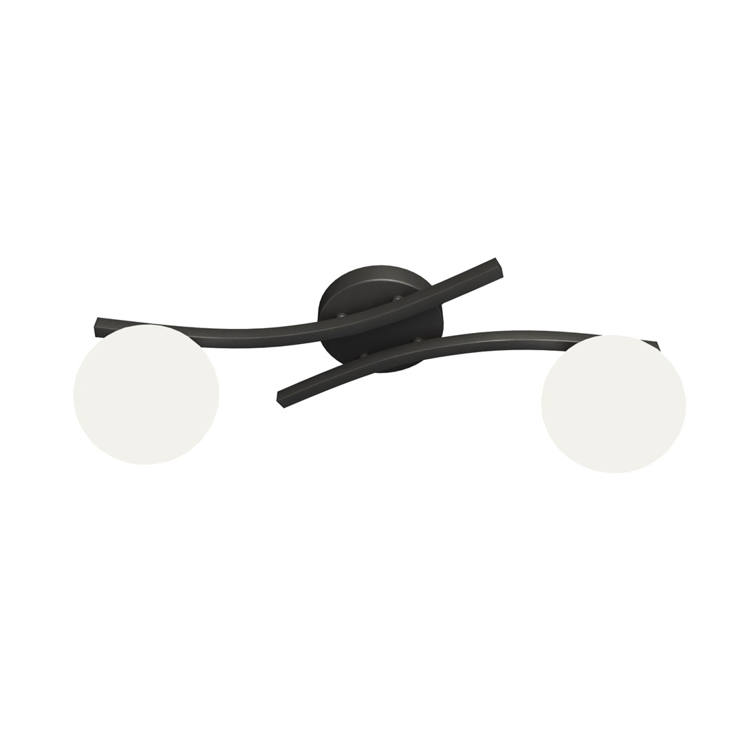 Opus 60cm Weiß deckenleuchte Von Emibig Lighting - Die schlichte Form und die Opalglaskuppeln verleihen dem Raum Weichheit und Leichtigkeit, w&auml;hrend die Lampe ein angenehmes, diffuses Licht verbreitet.