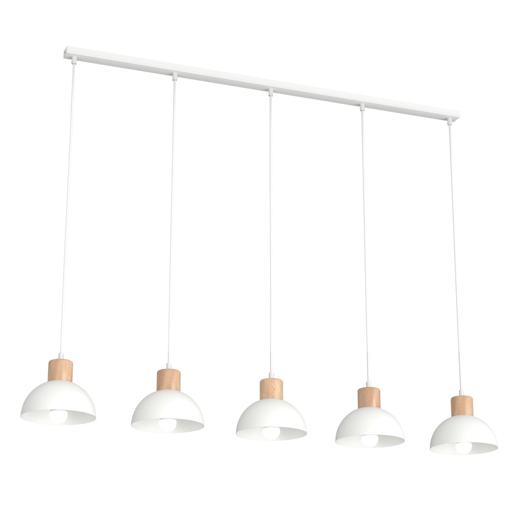 Seco 116cm Weiß hängelampe Von Emibig Lighting - Die Deckenleuchte Seco f&auml;ngt die Essenz des skandinavischen Stils ein &ndash; wo einfache Form auf nat&uuml;rliche Elemente trifft.