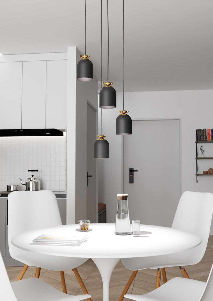 Target Ø30 Schwarz hängelampe Von Emibig Lighting - Perfekt f&uuml;r Wohnzimmer, Essbereiche und &ouml;ffentliche Umgebungen &ndash; Target wird zu einem stilvollen Element, das ein industrielles Flair mit einem Hauch von Luxus verbindet.