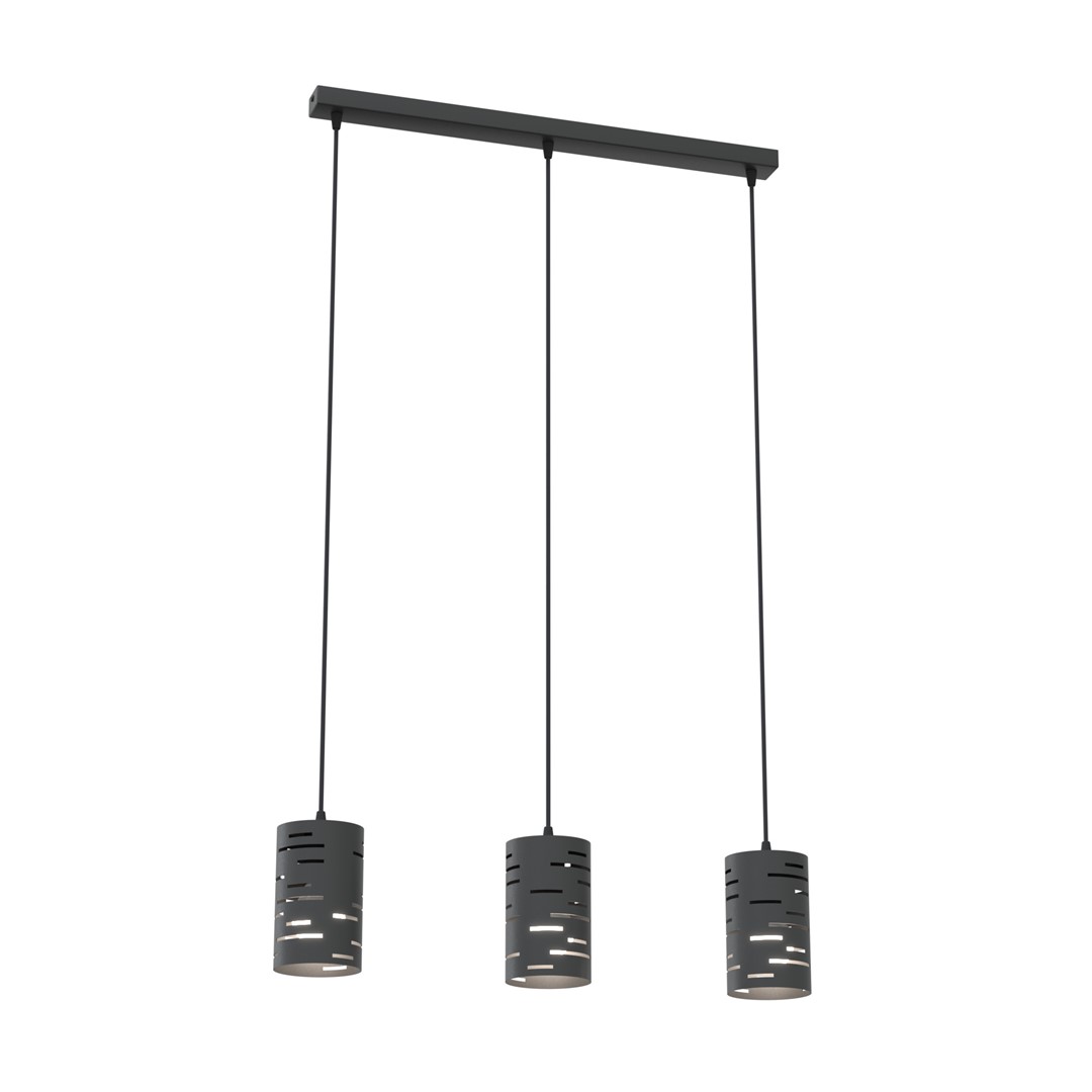 Tank 64cm Schwarz hängelampe Von Emibig Lighting - Die lasergeschnittenen Details in den Schirmen verleihen der Lampe einen einzigartigen Charakter und sorgen f&uuml;r ein spannendes Lichtspiel.