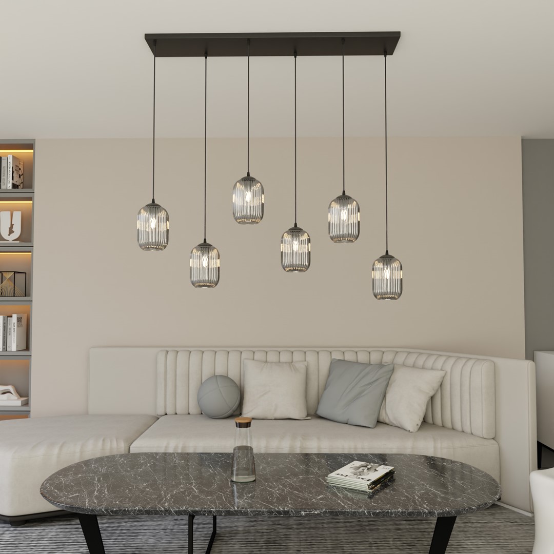 Verdi 115cm Rauchfarben hängelampe Von Emibig Lighting - Die originelle Form verleiht dem Raum Charakter und schafft einen pers&ouml;nlichen Stil mit behaglicher Atmosph&auml;re.