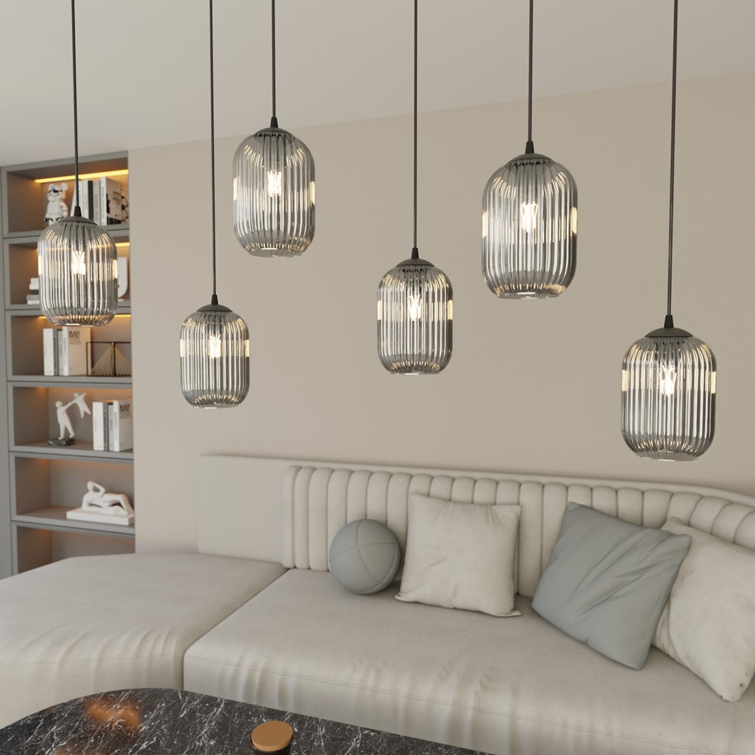 Verdi 115cm Rauchfarben hängelampe Von Emibig Lighting - Die originelle Form verleiht dem Raum Charakter und schafft einen pers&ouml;nlichen Stil mit behaglicher Atmosph&auml;re.