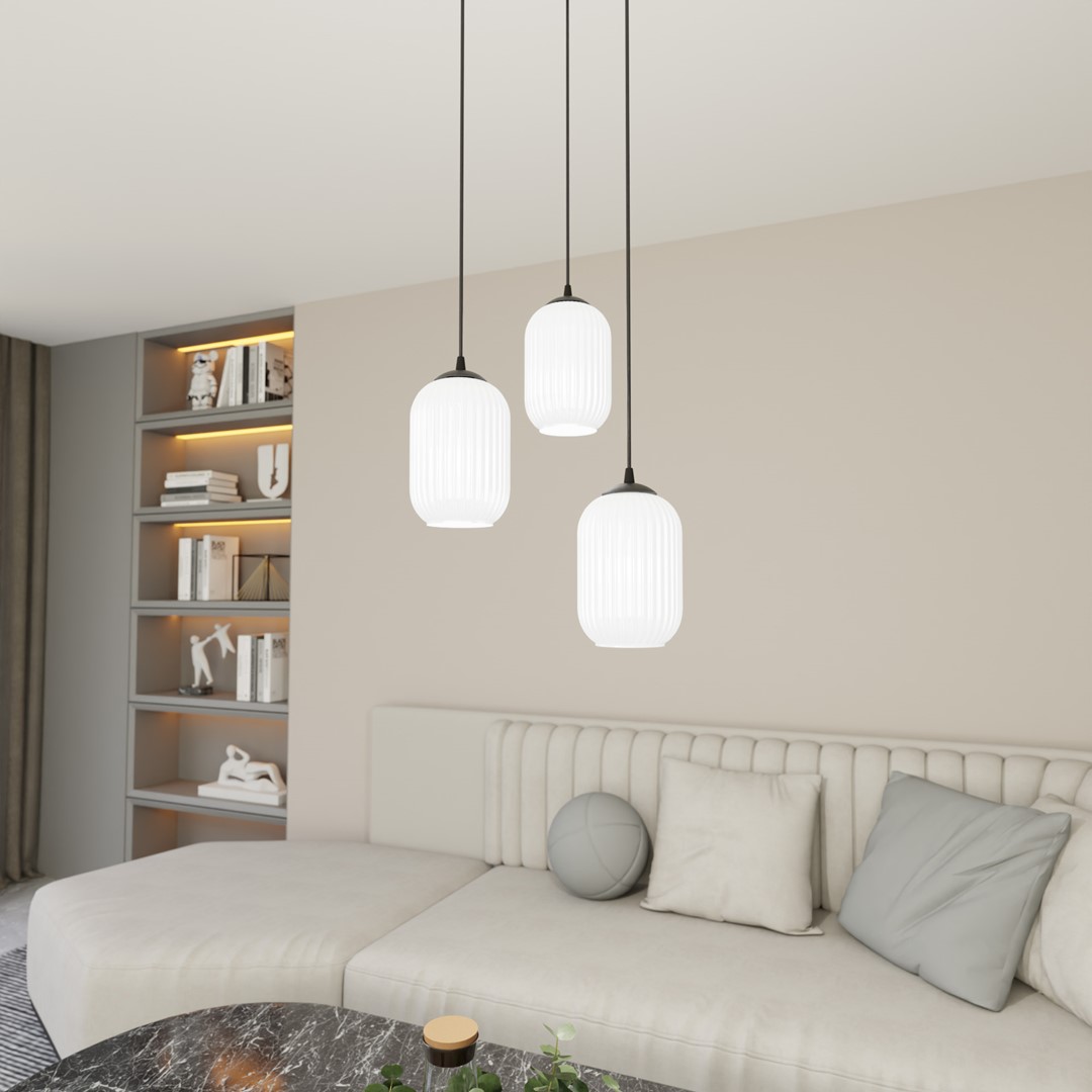 Verdi Ø30 Weiß hängelampe Von Emibig Lighting - Die originelle Form verleiht dem Raum Charakter und schafft einen pers&ouml;nlichen Stil mit behaglicher Atmosph&auml;re.