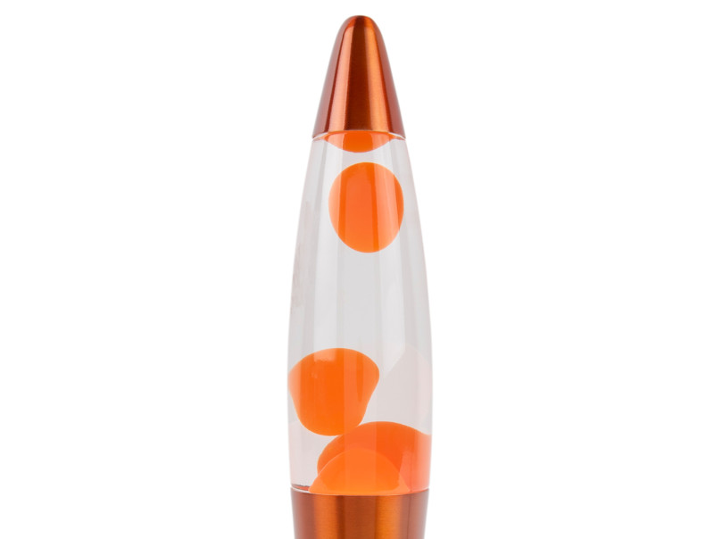 Rocket 35cm Orange kinderlampe Von Leitmotiv - Die Raketen-Lavalampe ist ein verspieltes und auffälliges Deko-Element, das alle Blicke auf sich zieht.