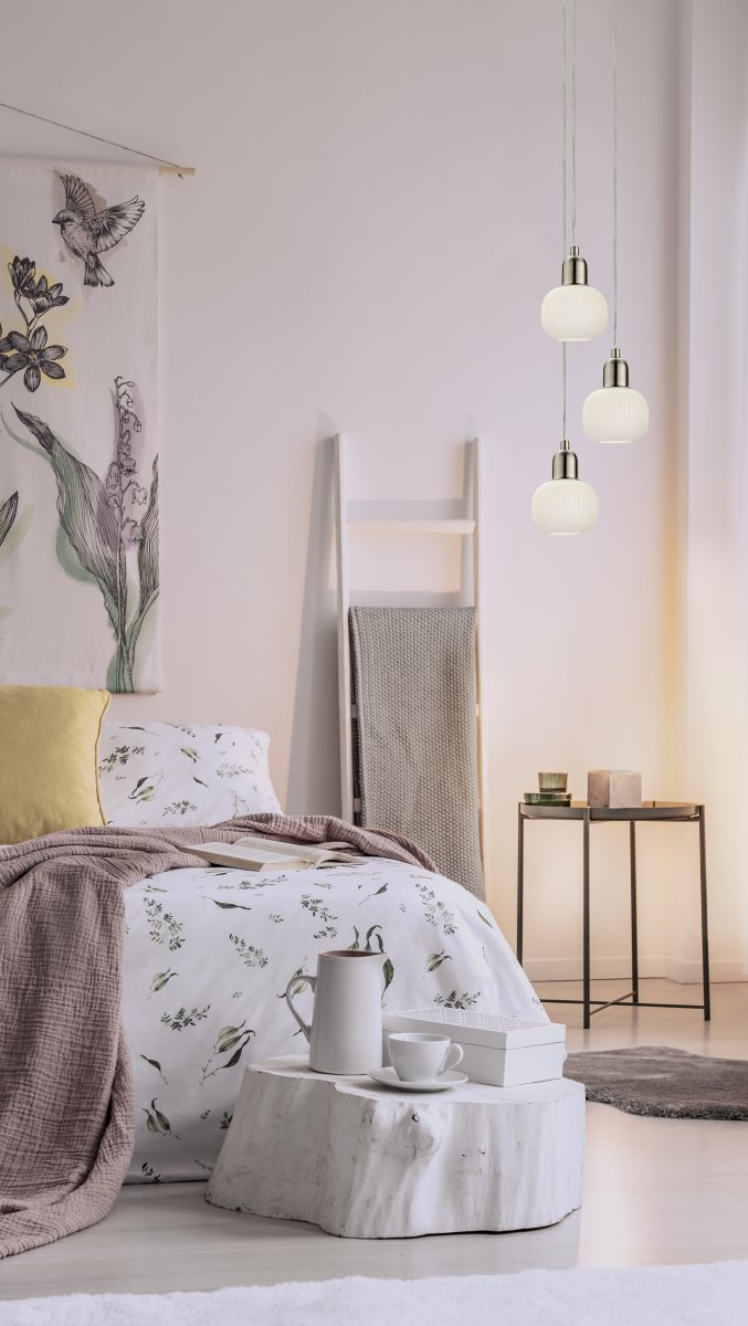 Elin Ø10 Stahl fensterlampe Von Aneta Lighting - Fensterlampe Elin aus Stahl mit wei&szlig;em Schirm aus geriffeltem Glas.