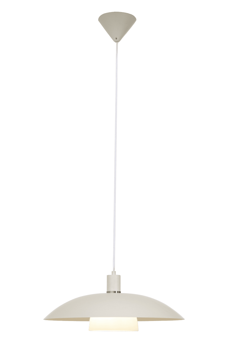 Alfa Ø42 Weiß hängelampe Von Aneta Lighting - Alfa ist eine klassische Pendelleuchte mit modernem Touch, die gut über den Küchentisch passt.