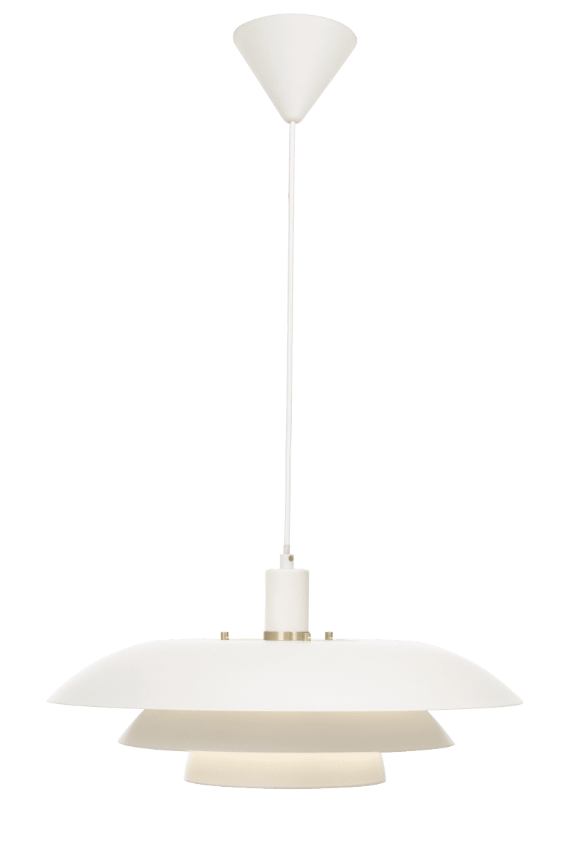 Epsilon 1 Ø45 Weiß hängelampe Von Aneta Lighting - EPISLON klassische K&uuml;chenpendelleuchte aus wei&szlig; lackiertem Metall.