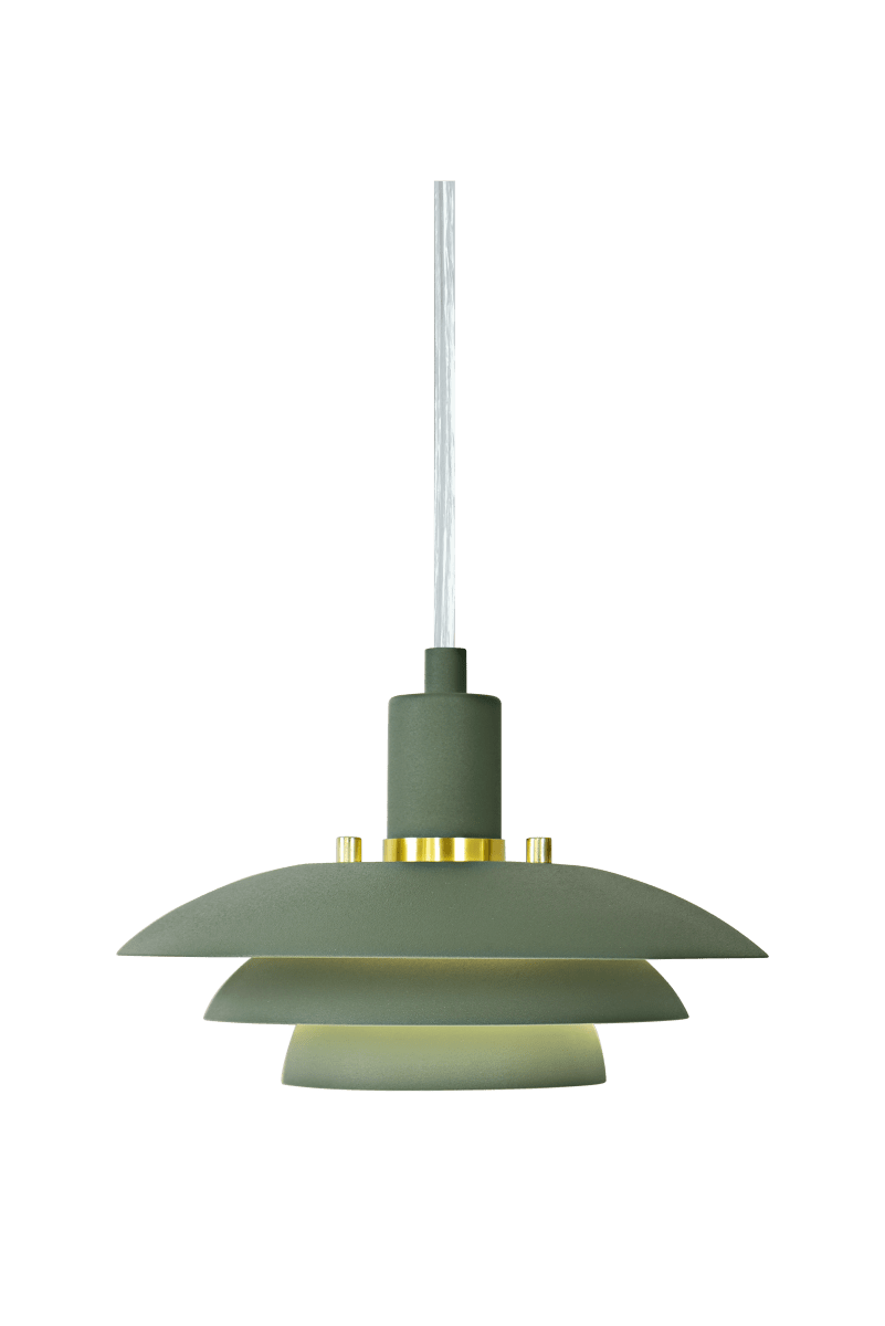Epsilon Ø20 Grün fensterlampe Von Aneta Lighting - EPSILON ist ein klassisches Modell, jetzt als Frontanh&auml;nger in gr&uuml;n gef&auml;rbtem Metall.