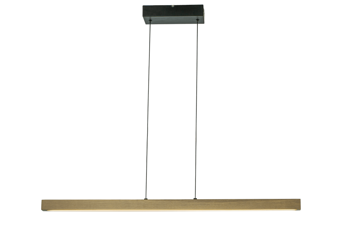 Linea 100cm Natur hängelampe Von Aneta Lighting - Es passt perfekt &uuml;ber einen langen Esstisch oder einen K&uuml;chentisch.