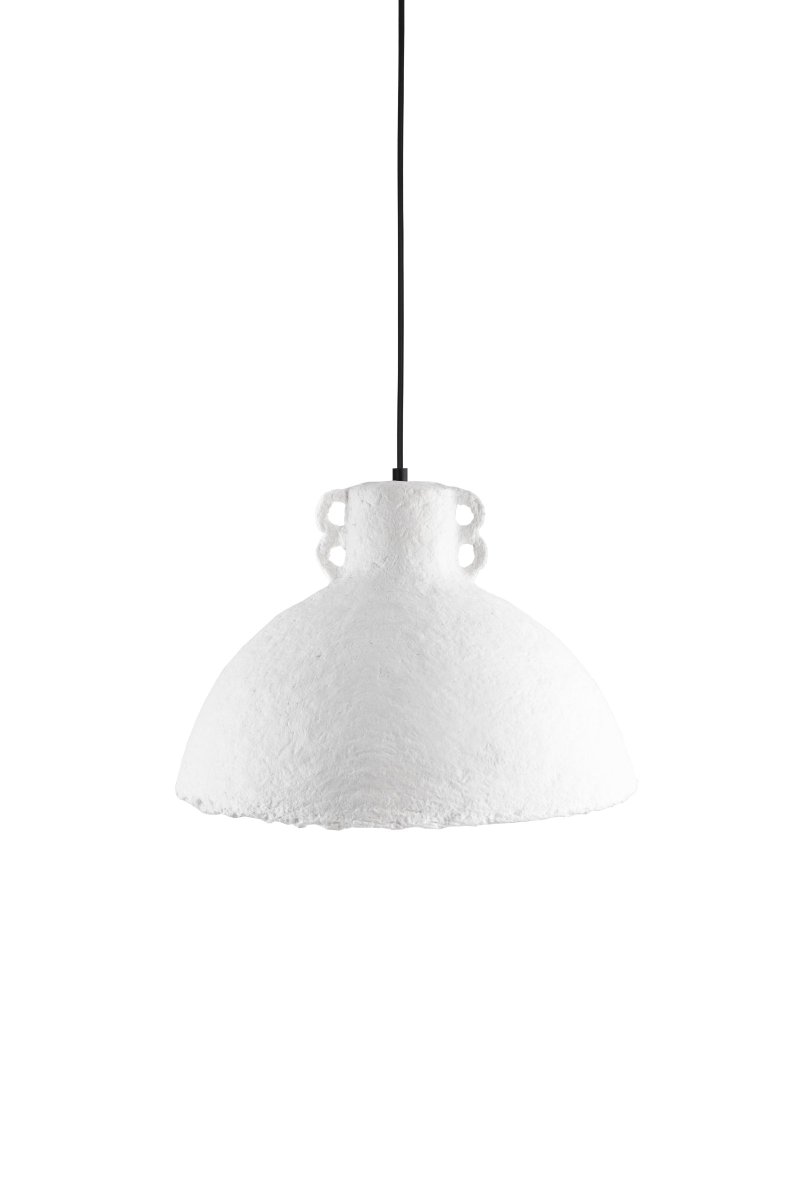 Maché Ø30 Weiß hängelampe Von Globen Lighting - das hei&szlig;t, es wird aus einer Masse aus Papier und Klebstoff geformt.