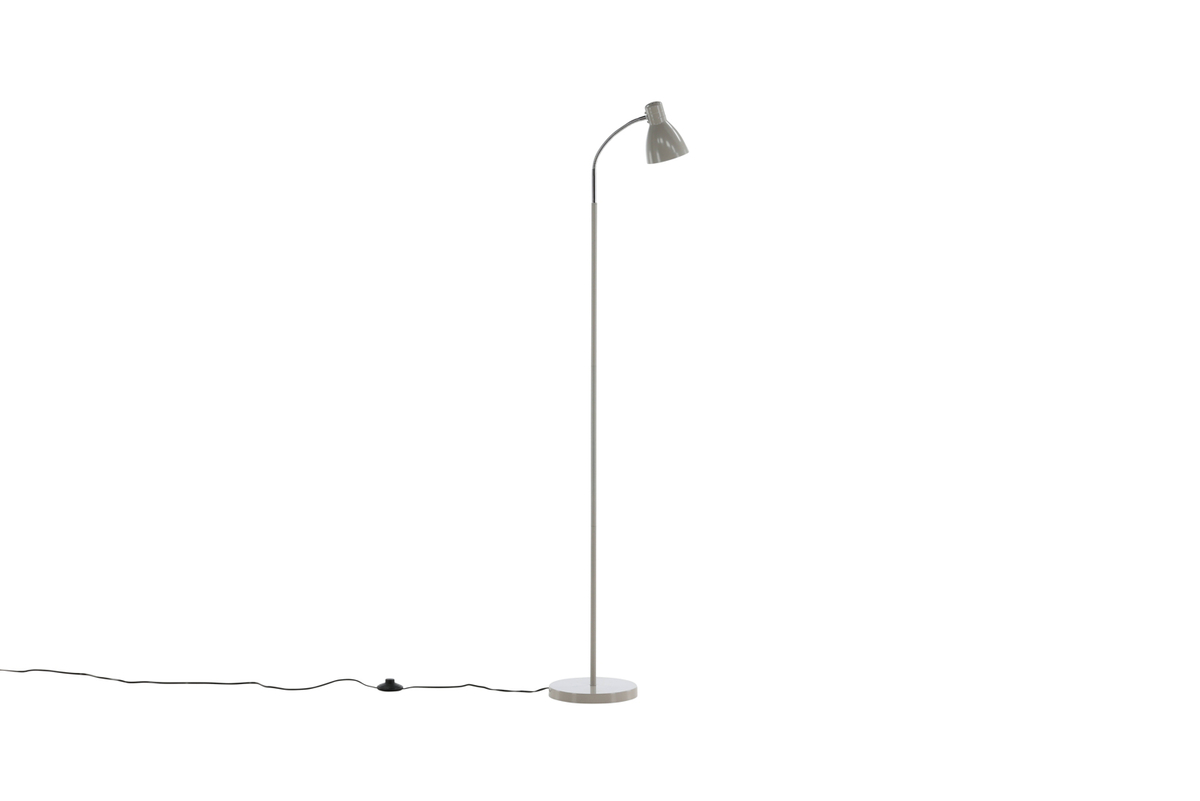 Lina Beige stehlampe Von Venture Design - Die Gl&uuml;hlampe Lina mit Flexarm und verstellbarem Schirm passt perfekt neben Sofa oder Sessel f&uuml;r all die abendlichen Lesemomente!