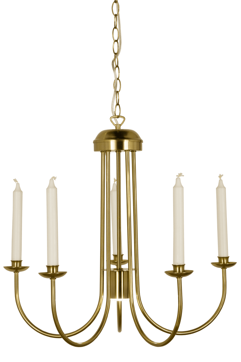 Jubilee Ø55 Mattes Messing hängelampe Von Aneta Lighting - Das elegante Design mit Platz für Kerzen verbreitet ein warmes und einladendes Licht und wird gleichzeitig zu einem schönen Dekorationselement im Innenraum.