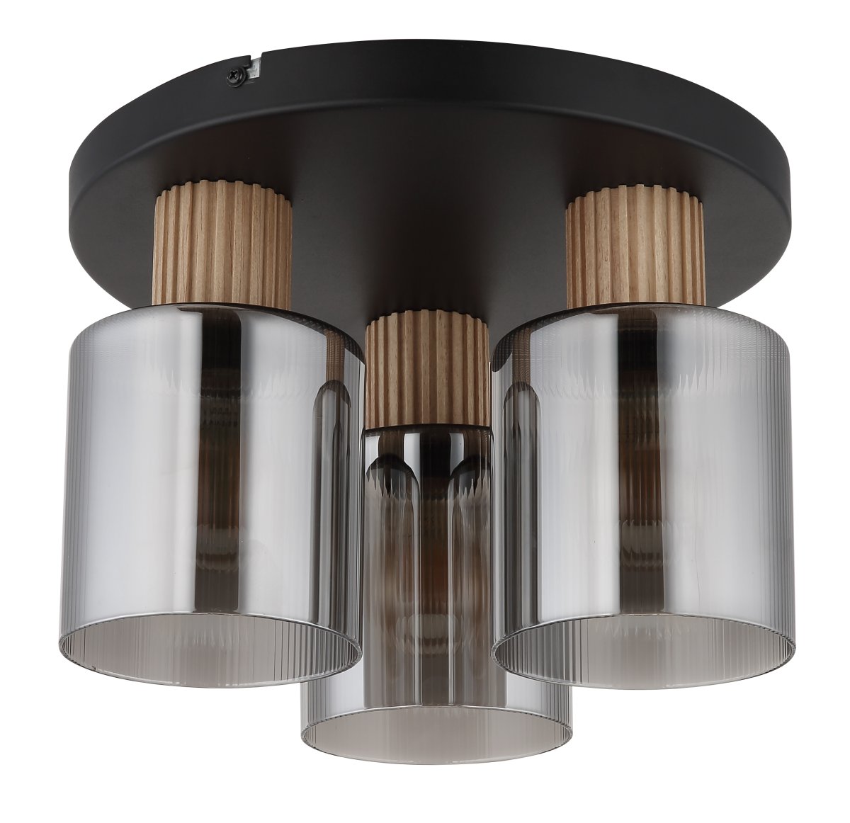 Aleidis 3 Rauchfarben deckenleuchte Von Globo Lighting - Aleidis &auml;r en modern plafond med elegant design.
