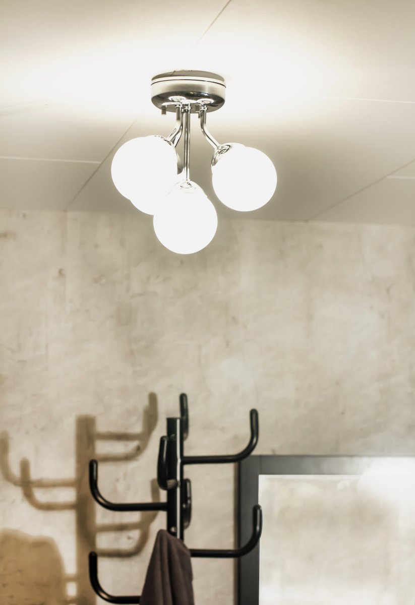 Nicosia Ø26 Chrom badezimmerlampe Von Aneta Lighting - 4 x 25 W G9, nicht im Lieferumfang enthalten.