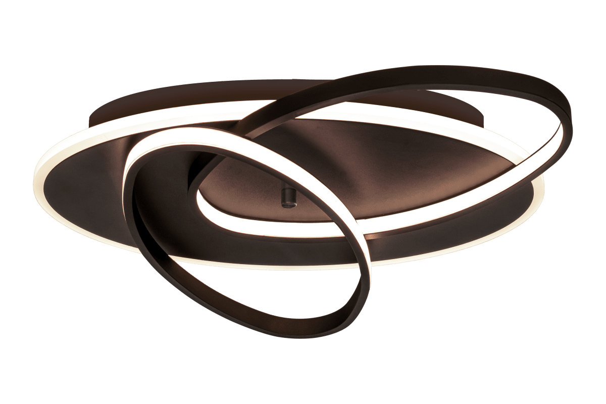 Legato 50cm Schwarz deckenleuchte Von Aneta Lighting - Die Deckenleuchte Legato im spannenden Design verf&uuml;gt &uuml;ber mehrere LED-Str&auml;nge und sorgt f&uuml;r eine gute Lichtverteilung.