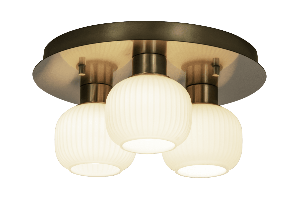 Messina Ø28 Mattes Messing badezimmerlampe Von Aneta Lighting - 3 x 25 W G9, nicht im Lieferumfang enthalten.