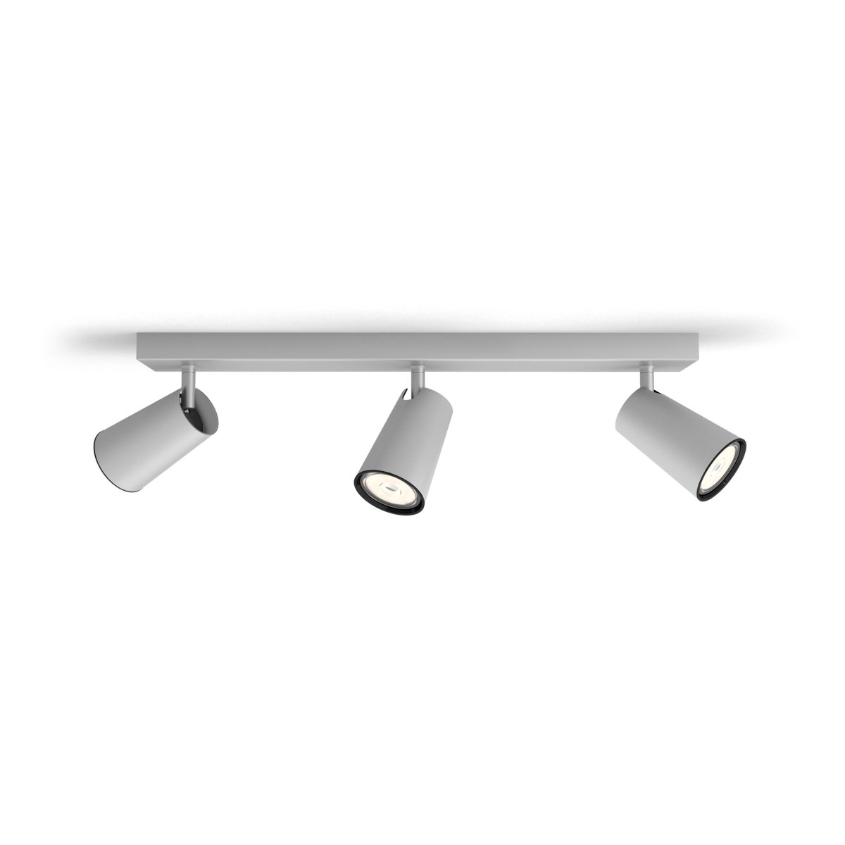 Paisley 3 Aluminium spotlight Von Philips - Gefertigt aus Metall mit matter Aluminiumoberfläche, besticht er durch ein klares und minimalistisches Design, das sich harmonisch in die meisten Wohnräume einfügt.