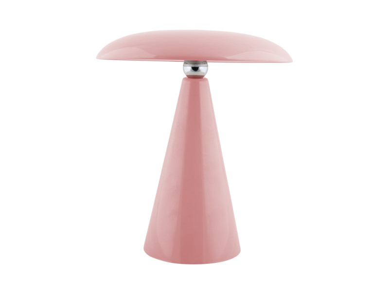 Phoebe LED 26cm Rosa tragbare Von Leitmotiv - Die Leuchte ist über die Touch-Taste auf dem Bildschirm in drei Stufen dimmbar und bietet nach vollständiger Aufladung bis zu 8 Stunden Licht.