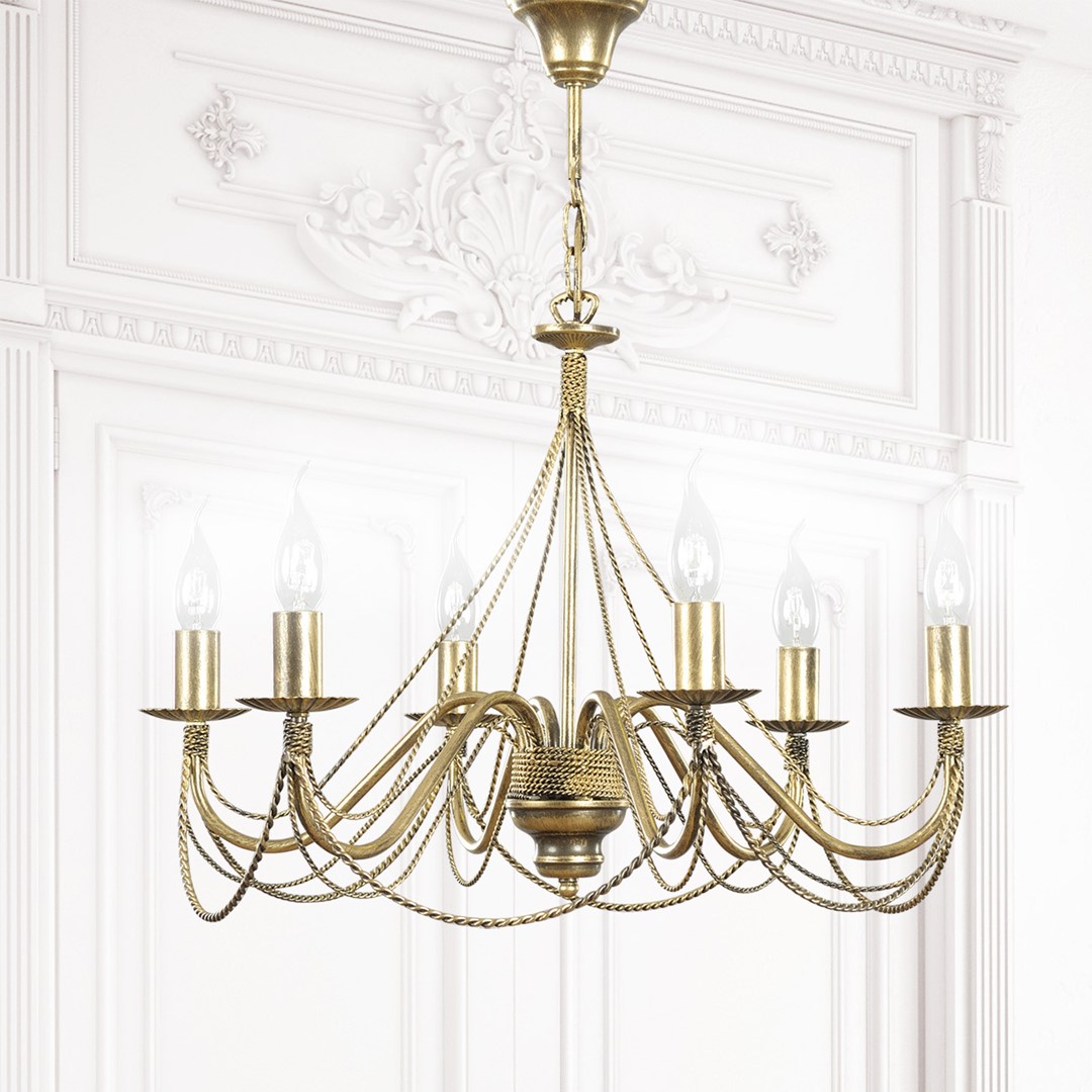 Tori Ø63 Gold hängelampe Von Emibig Lighting - Tori ist eine wundersch&ouml;ne, raffinierte und exklusive Lampe, die eine perfekte Erg&auml;nzung zu klassischen Arrangements darstellt.