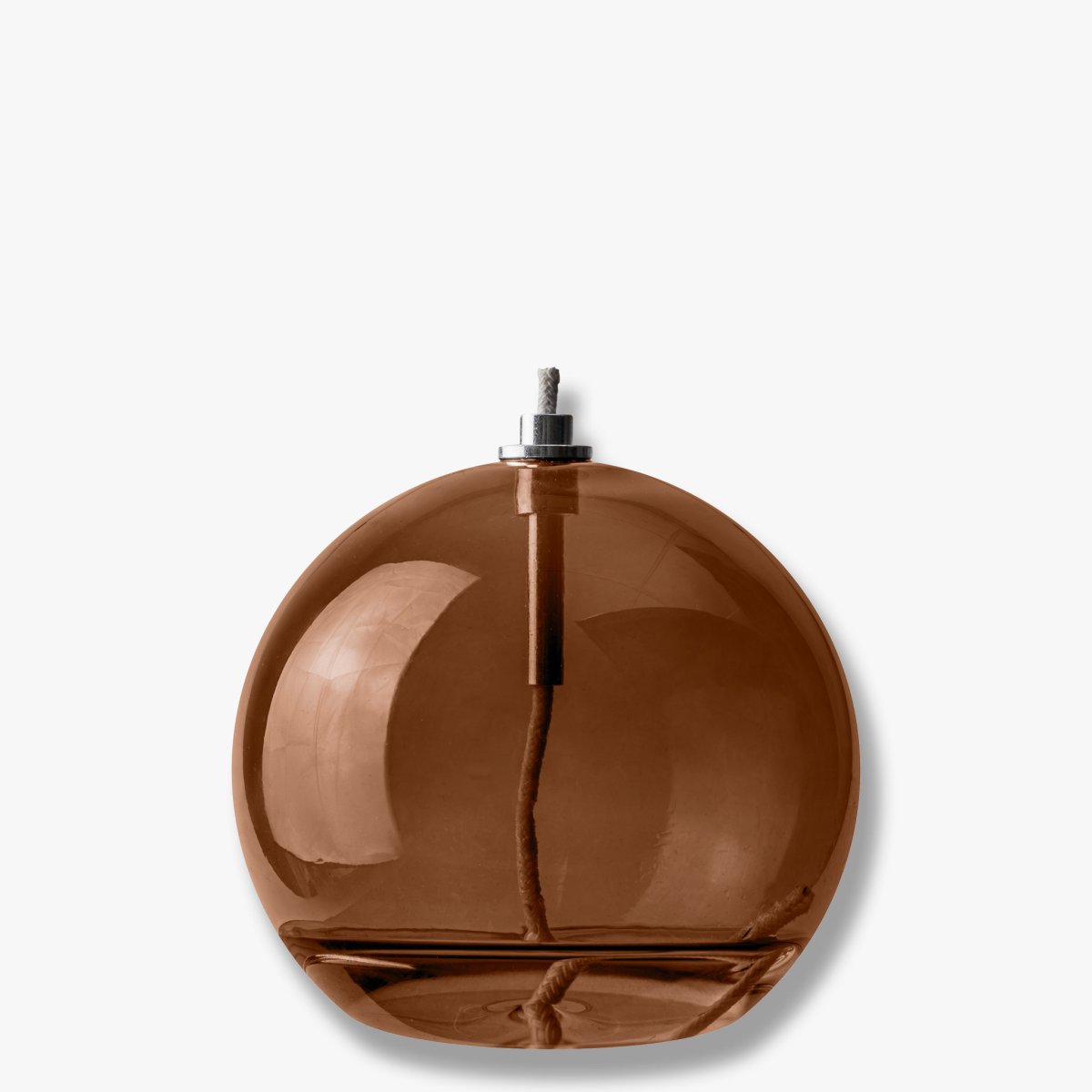 Öllampe Aura Mittel Braun Von Mette Ditmer - Perfekt p&aring; ett bord, en byr&aring; eller en f&ouml;nsterbr&auml;da.