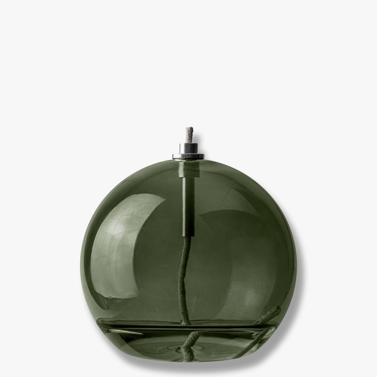 Öllampe Aura Mittel Dunkelgrün Von Mette Ditmer - Perfekt p&aring; ett bord, en byr&aring; eller en f&ouml;nsterbr&auml;da.