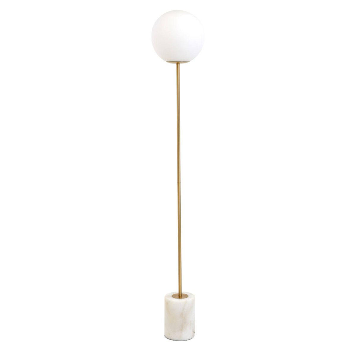 Medina Antikes Messing stehlampe Von Light & Living - Der Sockel aus Marmor in Kombination mit dem Sockel aus Aluminium mit antikem Messing-Finish trägt zur Eleganz bei.