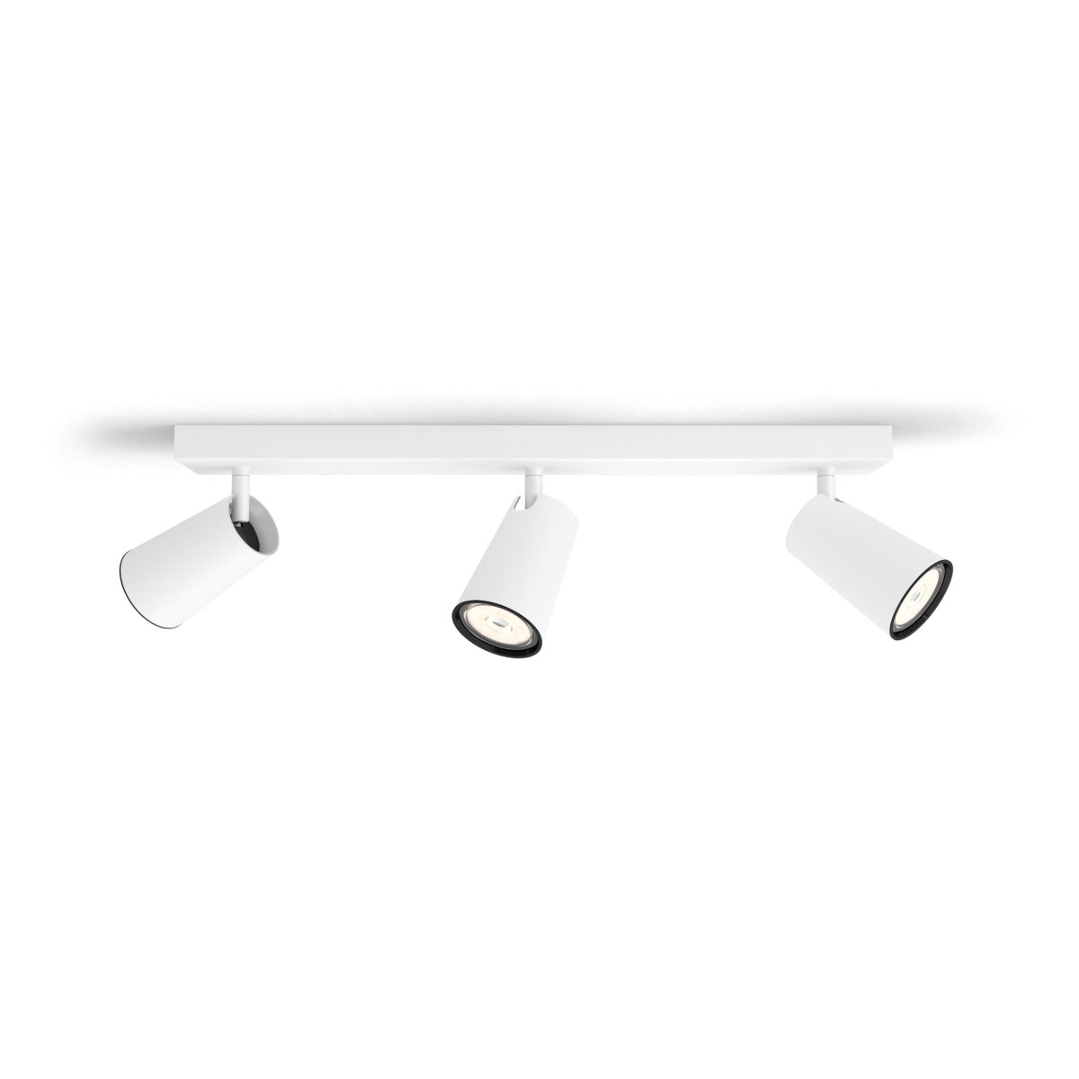 Paisley 3 Weiß spotlight Von Philips - Das wei&szlig;e Metallgeh&auml;use sorgt f&uuml;r ein klares und minimalistisches Erscheinungsbild, das sich harmonisch in die meisten Wohnr&auml;ume einf&uuml;gt.