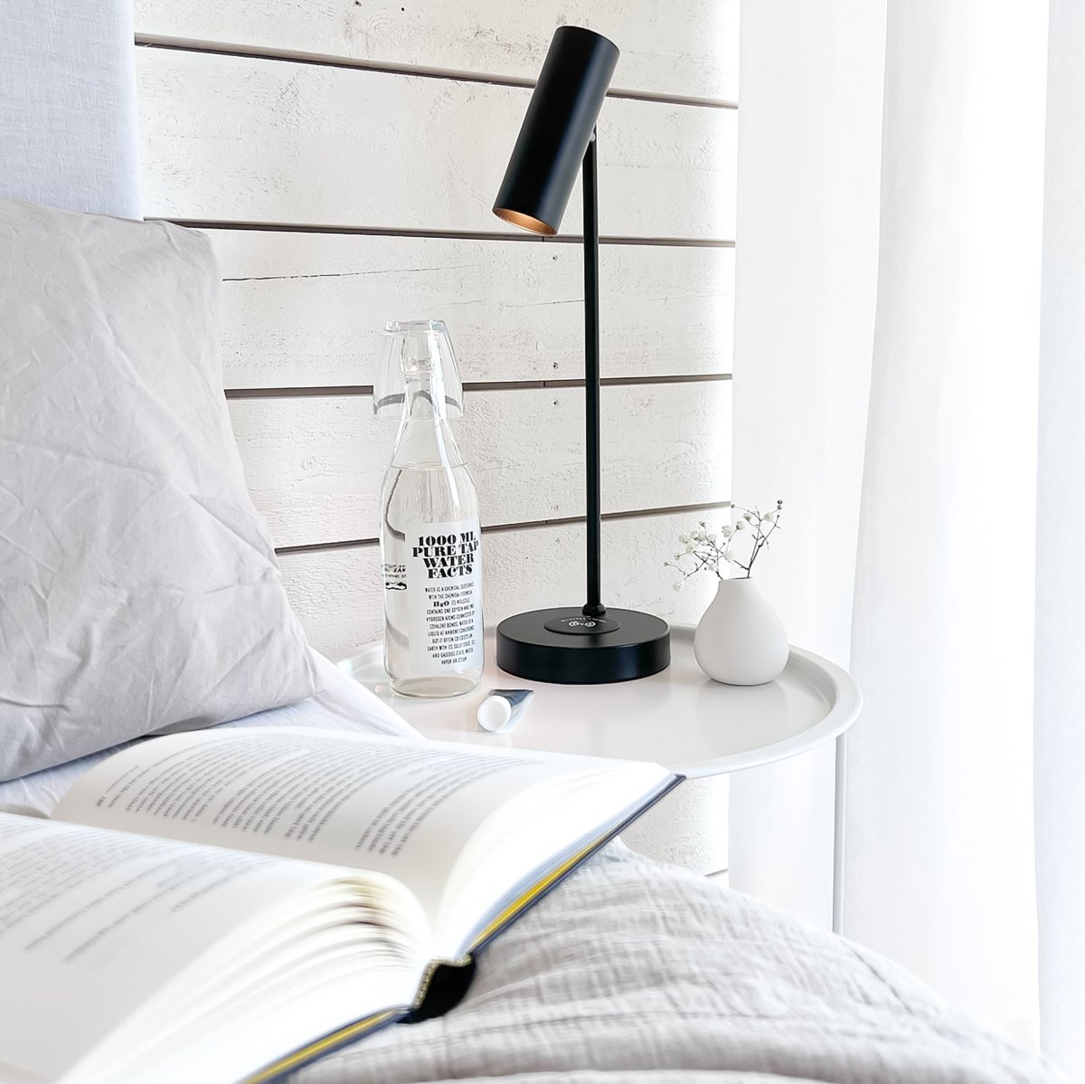 Tabela 52cm Schwarz schreibtischlampe Von Aneta Lighting - Für eine optimale Beleuchtung lässt sich der Leuchtenkopf in der Höhe verstellen.