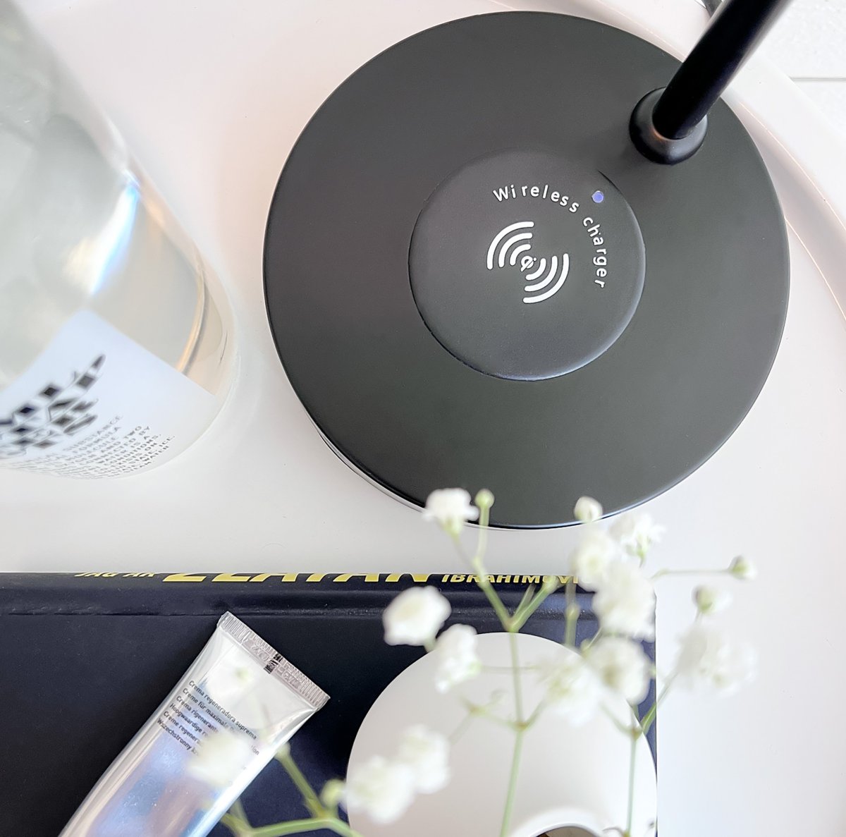 Tabela 52cm Schwarz schreibtischlampe Von Aneta Lighting - Für eine optimale Beleuchtung lässt sich der Leuchtenkopf in der Höhe verstellen.