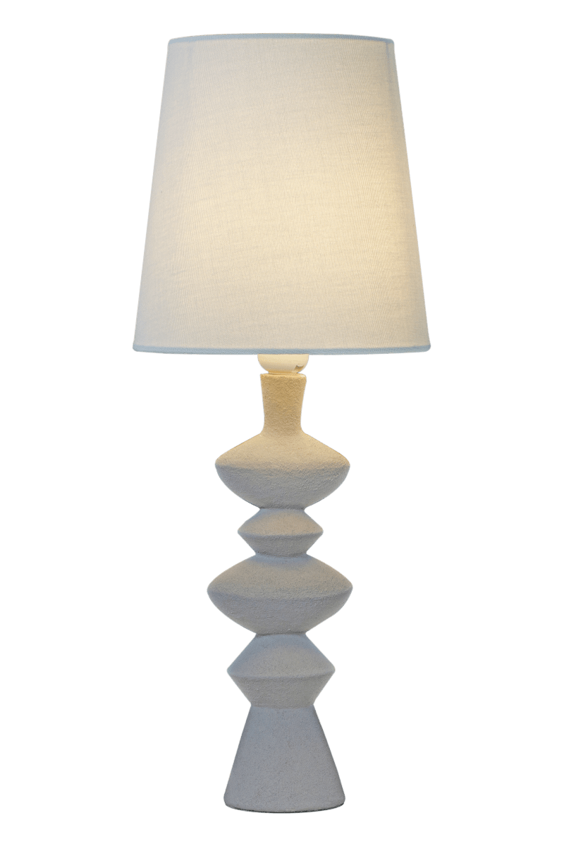 Nina 54cm Grau tischlampe Von Aneta Lighting - Die modernistische Tischlampe Nina mit ihren interessanten Formen wird ein leicht zu platzierendes und schönes Detail in Ihrem Zuhause sein.
