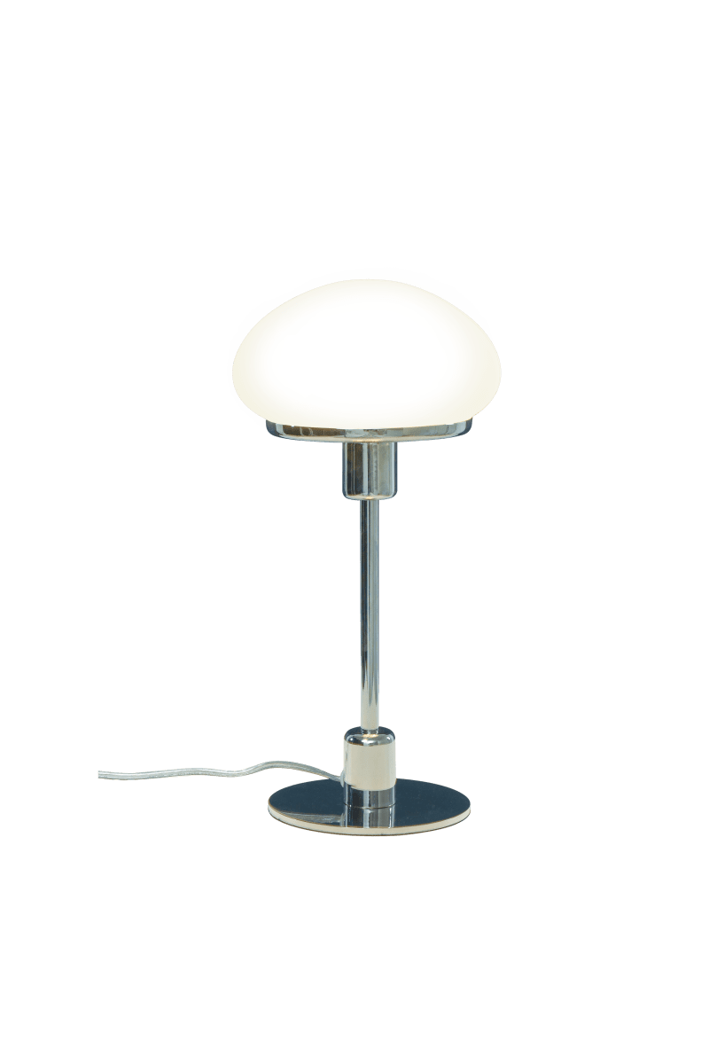 New August 36cm Silber tischlampe Von Aneta Lighting - Neue stilvolle Tischlampe von August in einem klassischen Modell mit modernerem Design.