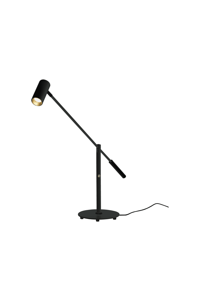 Concord 58cm Schwarz schreibtischlampe Von Aneta Lighting - Sowohl der Lampenkopf als auch der Arm lassen sich verstellen, sodass Sie das Licht ganz einfach dorthin lenken können, wo Sie es möchten.