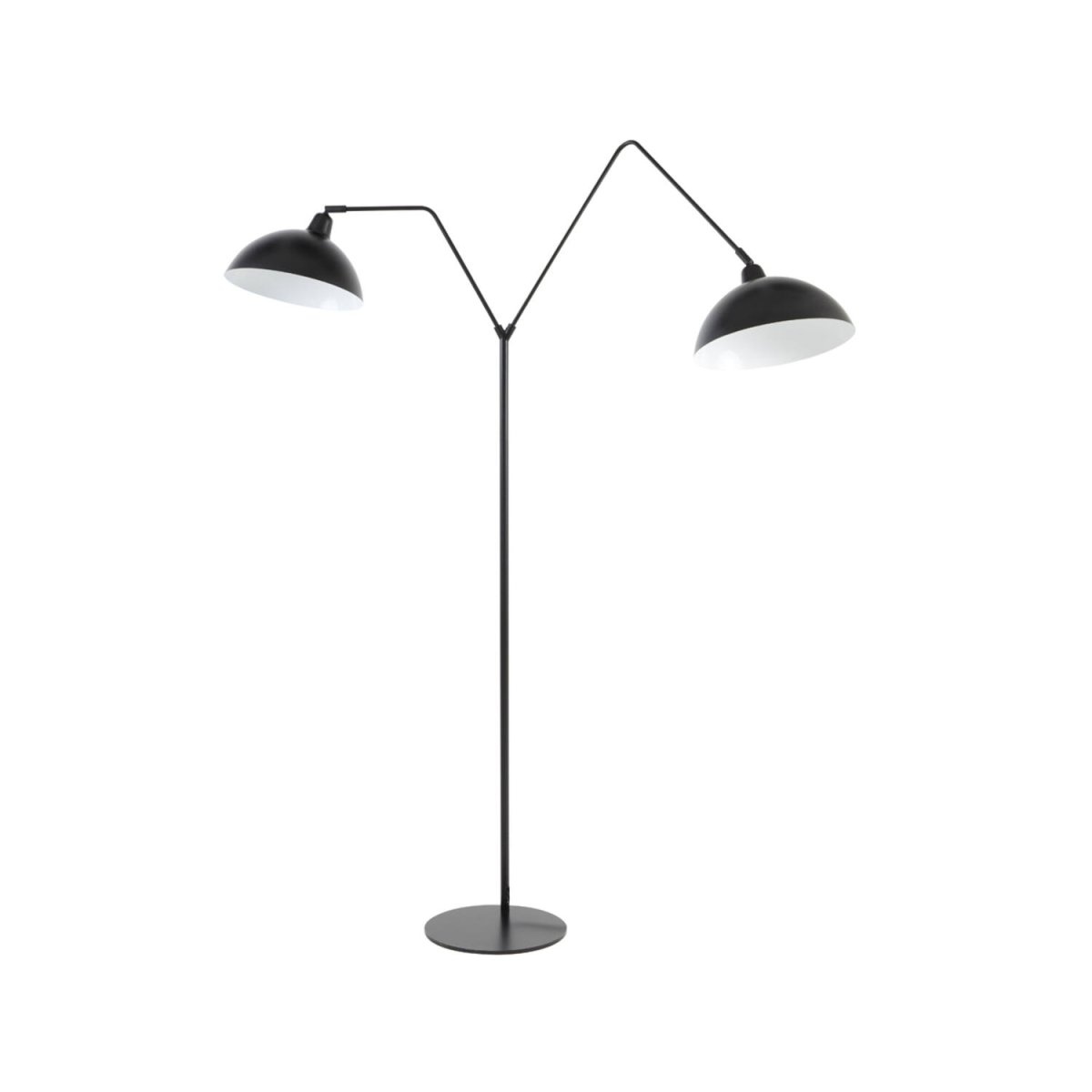 Orion 2 Schwarz stehlampe Von Light & Living - Orion ist eine elegante Stehlampe aus mattschwarzem Eisen, perfekt für moderne Innenräume.