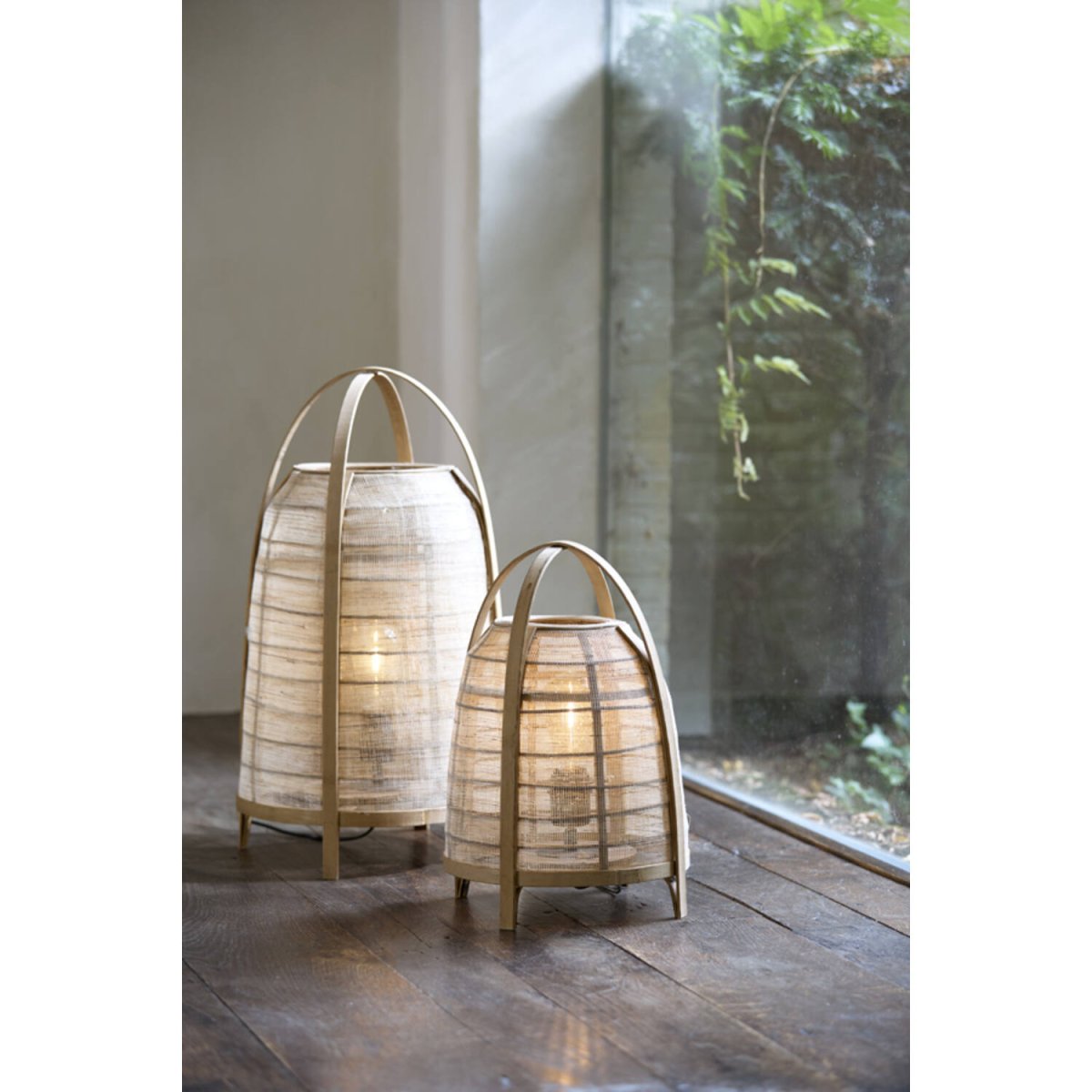 Jacinto 42cm Natur tischlampe Von Light & Living - Schaffen Sie eine warme und harmonische Atmosphäre mit Jacinto, einer stilvollen Lampe aus Bambus und Leinen.