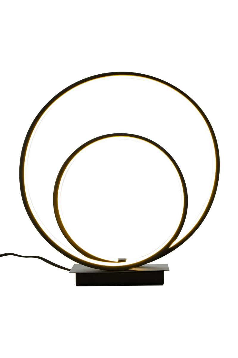 Loop 37cm Schwarz tischlampe Von Aneta Lighting - Egal ob im Fenster, an der Wand oder im Flur platziert, Loop wird zum Blickfang in der Inneneinrichtung.
