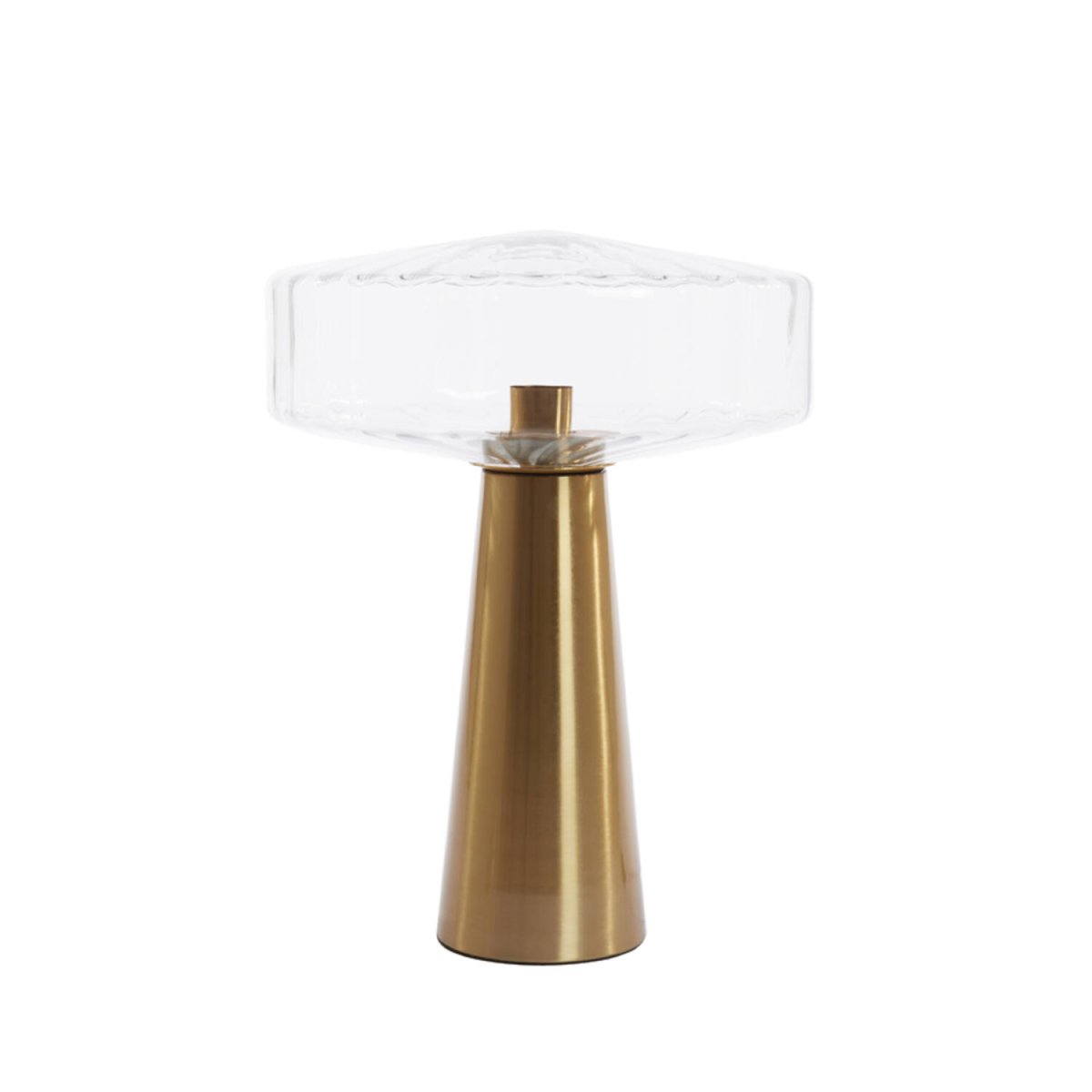 Pleat 53cm Gold/klar tischlampe Von Light & Living - 