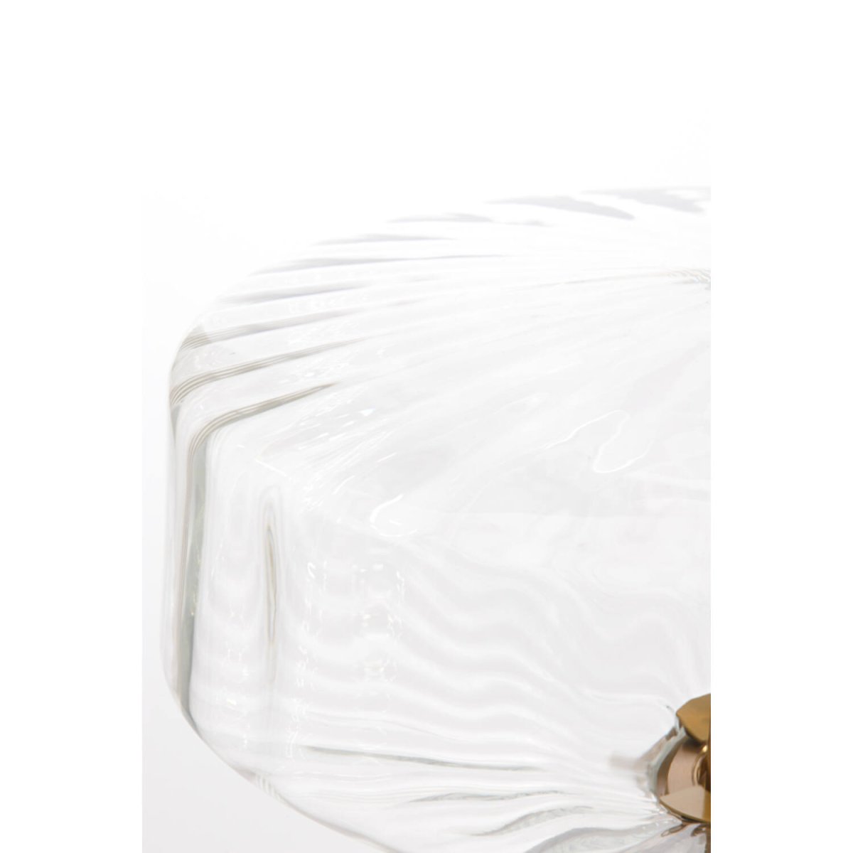 Pleat 53cm Gold/klar tischlampe Von Light & Living - 