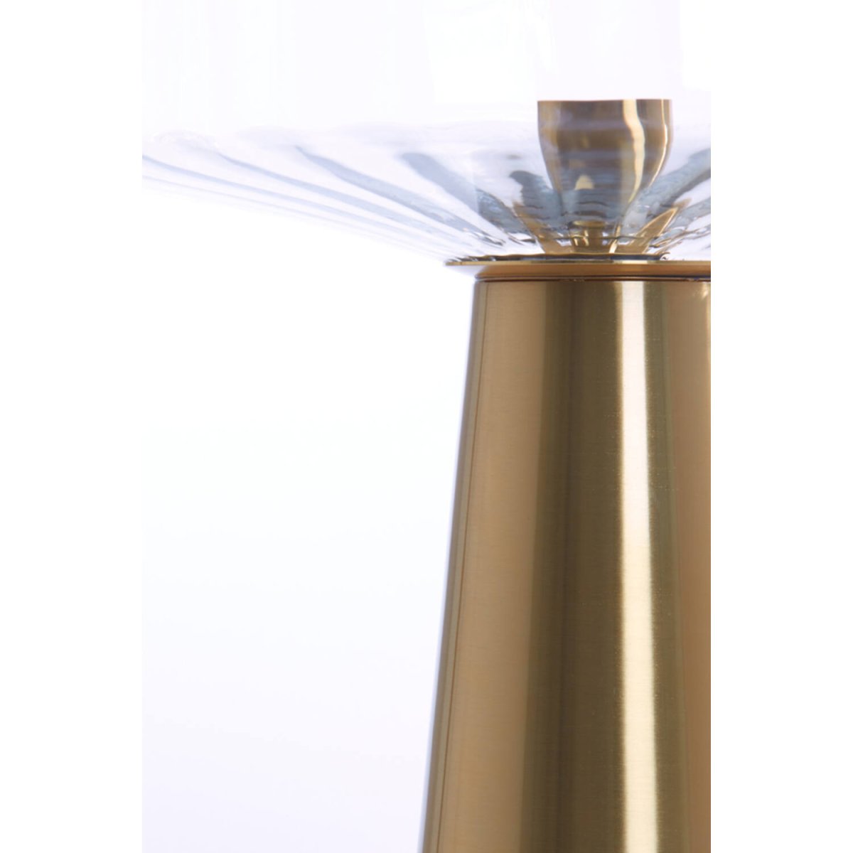 Pleat 53cm Gold/klar tischlampe Von Light & Living - 