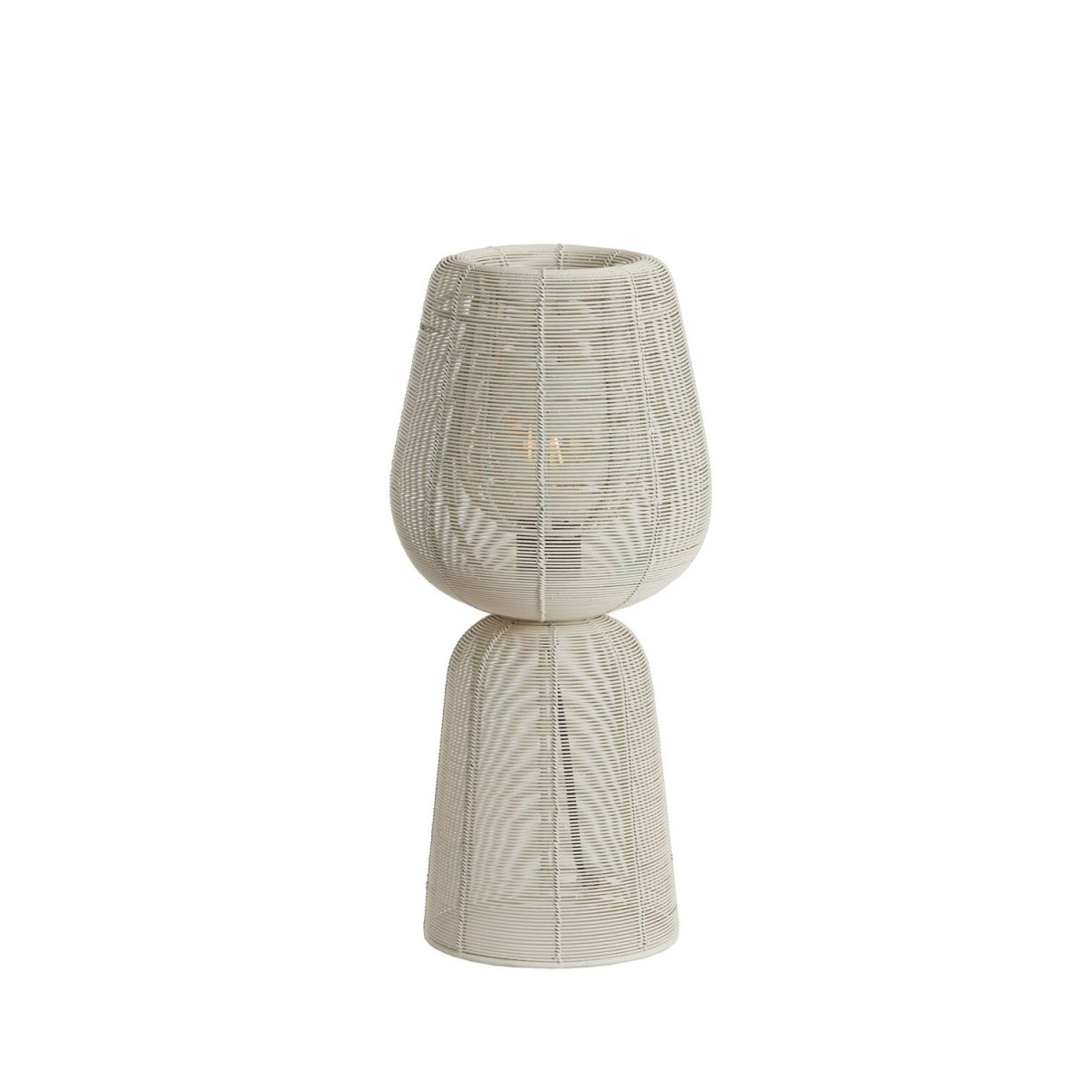 Aboso 42cm Cremeweiß tischlampe Von Light & Living - Ihre einzigartige Form verleiht ein modernes und elegantes Ambiente und passt perfekt in jedes Interieur im Industrie- und skandinavischen Stil.
