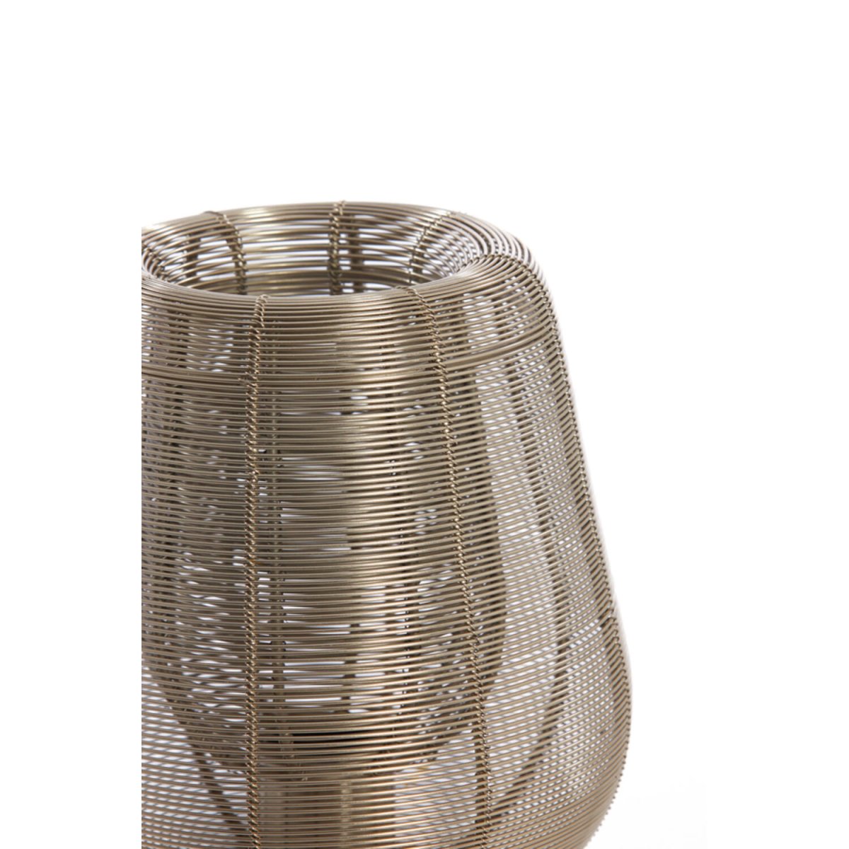 Aboso 42cm Gold tischlampe Von Light & Living - Ihre einzigartige Form verleiht ein modernes und elegantes Ambiente und eignet sich perfekt für die Inneneinrichtung sowohl im industriellen als auch im rustikalen Stil.
