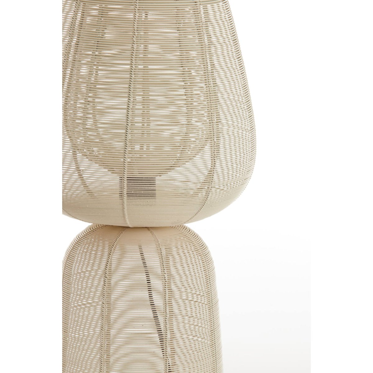 Aboso 54cm Cremeweiß tischlampe Von Light & Living - Ihre einzigartige Form verleiht ein modernes und elegantes Ambiente und passt perfekt in jedes Interieur im Industrie- und skandinavischen Stil.