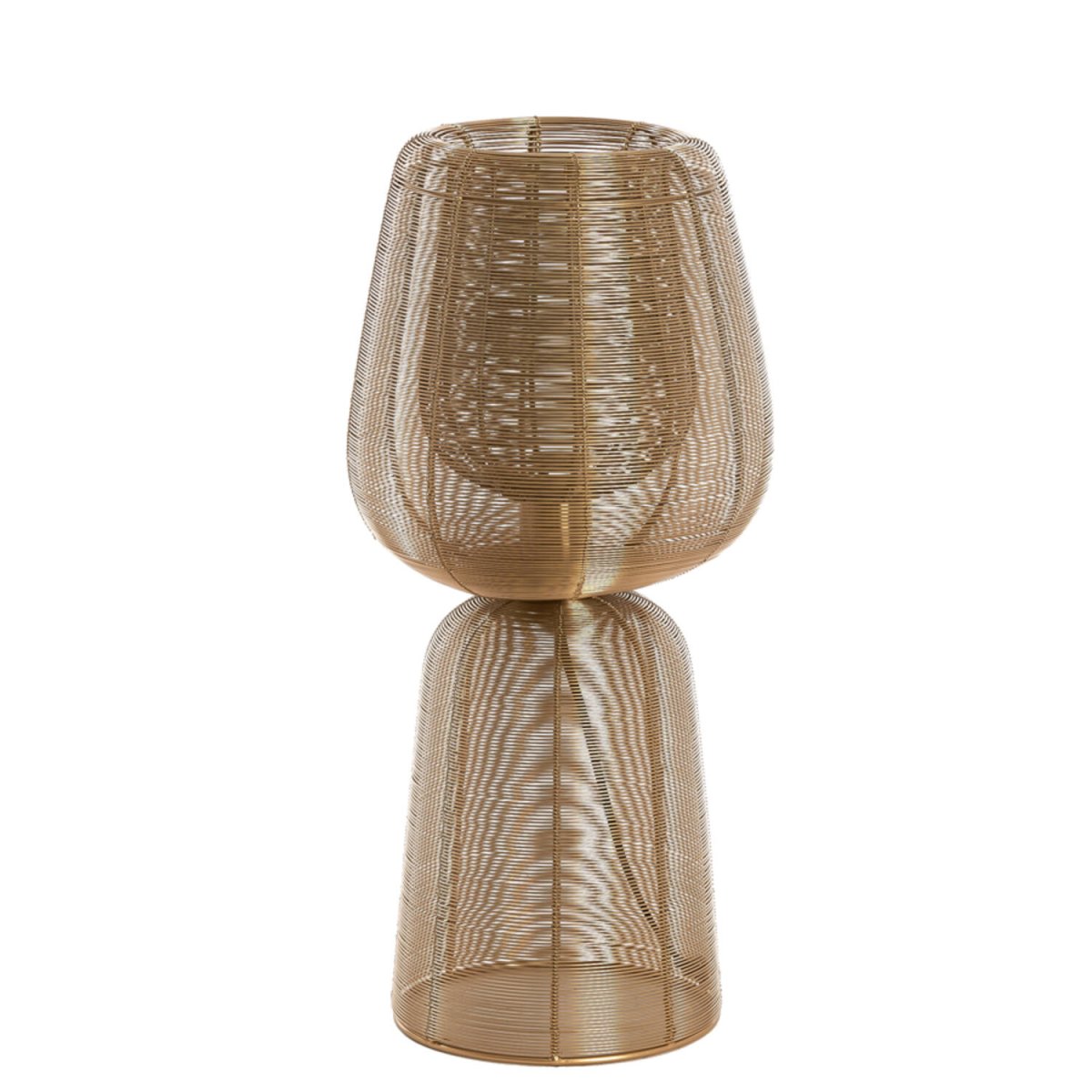 Aboso 54cm Gold tischlampe Von Light & Living - Ihre einzigartige Form verleiht ein modernes und elegantes Ambiente und passt perfekt in jedes Interieur im industriellen und skandinavischen Stil.