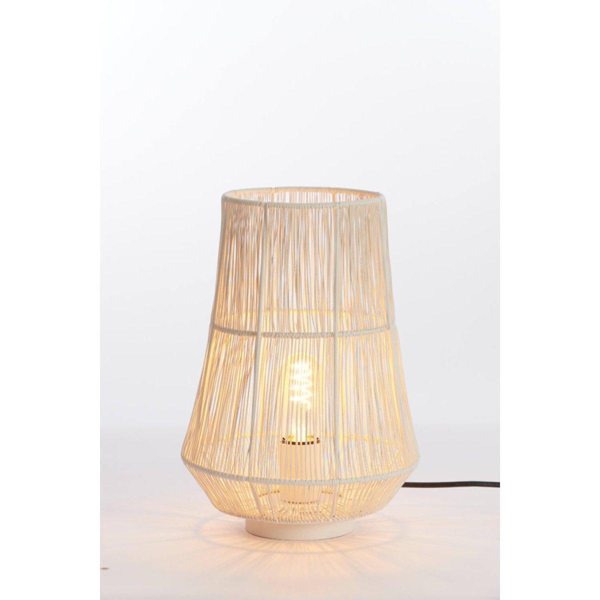 Banjar 33cm Cremeweiß tischlampe Von Light & Living - 
